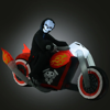 Picture of Inflatable Grim Reaper on Motorcycle