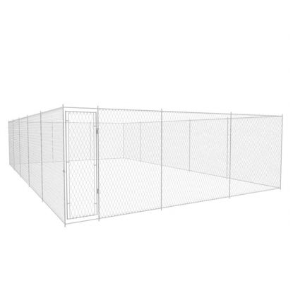 Picture of Outdoor Galvanized Steel Dog Kennel - 2.6'