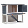 Picture of Outdoor Rabbit Hutch - Gray Wood