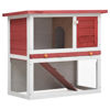 Picture of Outdoor Rabbit Hutch - Red Wood