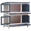 Picture of Outdoor Rabbit Hutch - Gray Wood