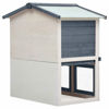 Picture of Outdoor Rabbit Hutch - Gray Wood