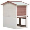 Picture of Outdoor Rabbit Hutch - Brown Wood