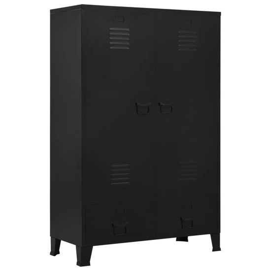 Picture of Industrial Steel Storage Cabinet 35"- Black