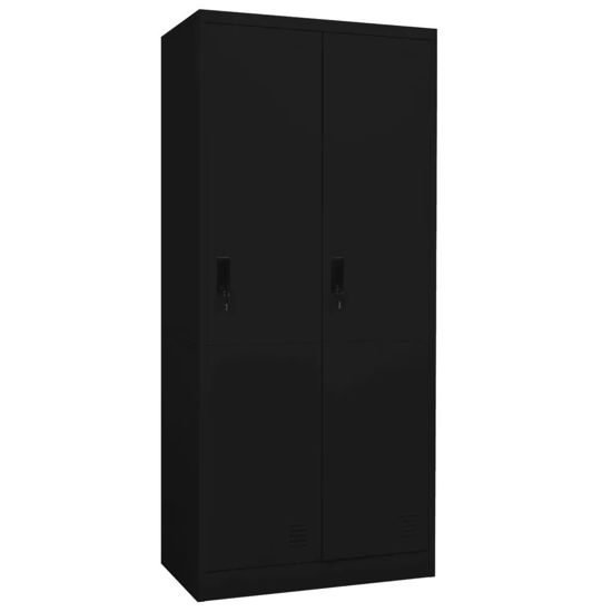 Picture of Industrial Locker Steel Wardrobe Storage Cabinet 31" - Black