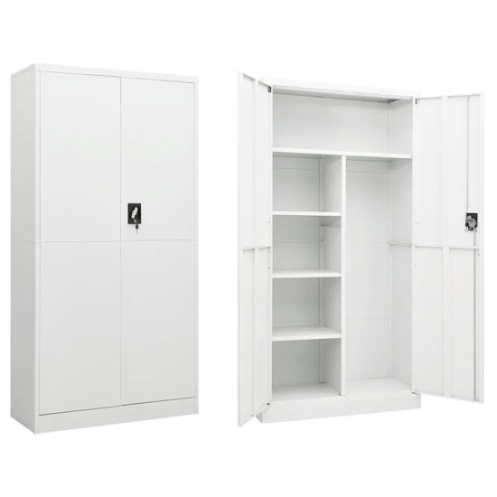 Picture of Office Steel Locker Storage Cabinet 35" - White