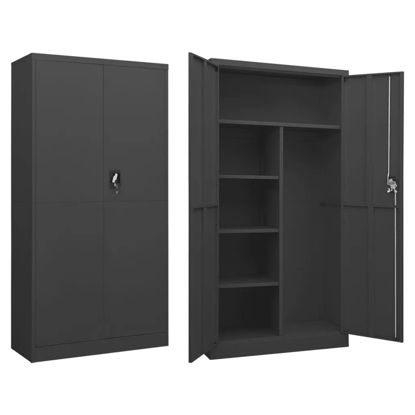 Picture of Office Steel Locker Storage Cabinet 35" - Ant