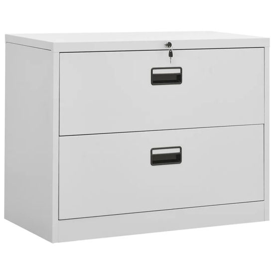 Picture of Office Steel Filing Cabinet 35" - L Gray