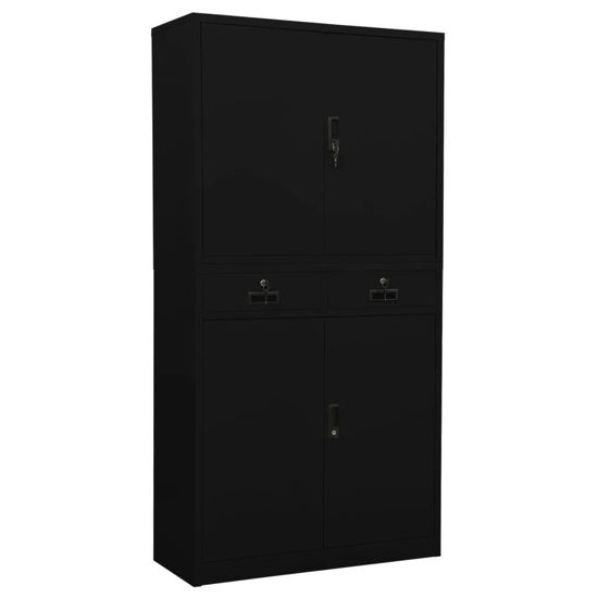 Picture of Office Filing Cabinet 35" - Black