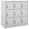 Picture of Office Locker Storage Cabinet - L Gray
