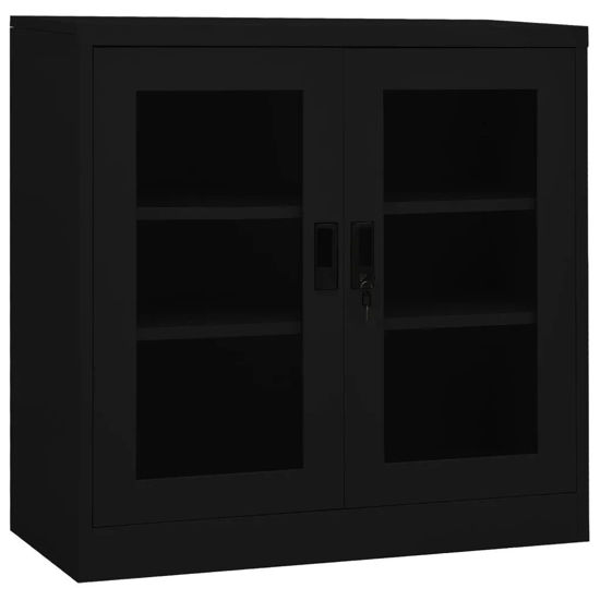 Picture of Office Steel Display Storage Cabinet 35" - Black
