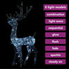 Picture of Christmas Decor 4' Acrylic Reindeer with LED - White