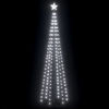 Picture of 8' Christmas Tree Cone with LED - White