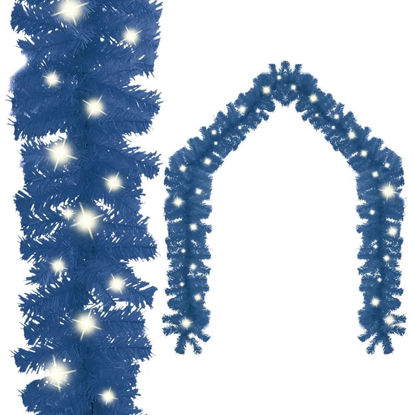 Picture of 16' Christmas Garland with LED - Blue