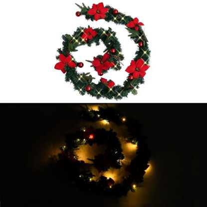 Picture of 8' Christmas Garland with LED