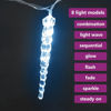 Picture of Christmas Acrylic Icicle Lights with Remote Control - C White