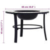 Picture of Outdoor 26" Ceramic Fire Pit Table - BW