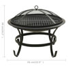 Picture of Outdoor 22" Steel Fire Pit and BBQ