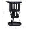 Picture of Outdoor 19" Steel Fire Pit BBQ and Poker