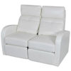 Picture of Home Theater Double Recliner Chair - White