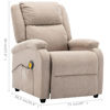 Picture of Fabric Electric Recliner Massage Chair - Cream