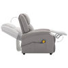 Picture of Living Room Fabric Electric Recliner Massage Chair - L Gray