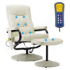 Picture of Living Room Massage Chair with Footrest - Cream