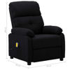 Picture of Fabric Massage Recliner Chair - Black