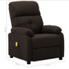 Picture of Fabric Massage Recliner Chair - D Brown