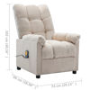 Picture of Fabric Massage Recliner Chair - Cream