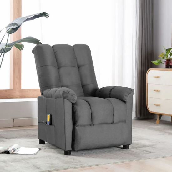 Picture of Fabric Massage Recliner Chair - L Gray