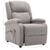 Picture of Fabric Massage Recliner Chair - L Gray