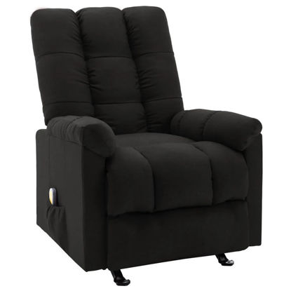 Picture of Fabric Massage Reclining Chair - Black