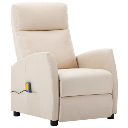 Picture of Recline Fabric Massage Chair - Cream