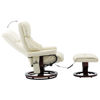 Picture of Recline Massage Chair with Footrest - Cream