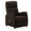 Picture of Living Room Fabric Recliner Massage Chair - Brown