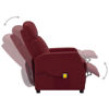 Picture of Living Room Recliner Massage Chair - W Red