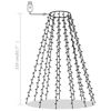 Picture of Outdoor Christmas Tree Net with LED Lights 83" - W White