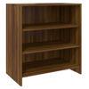 Picture of Wooden Sideboard with Storage Cabinet and Shelves OEW 2 pc - Brown