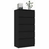 Picture of Wooden Storage Cabinet with Drawers 23" EW - Black