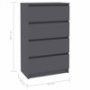 Picture of Wooden Storage Cabinet with Drawers 23" EW - Gray