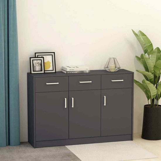 Picture of Wooden Sideboard Storage Cabinet 43" EW - Gray