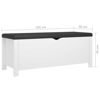 Picture of Storage Box Ottoman 41" EW - White