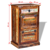 Picture of 20" Shoe Storage Cabinet with Drawers - SRW