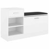 Picture of 37" Shoe Bench with Storage EW - White