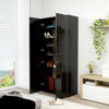 Picture of 31" High Gloss Wooden Shoe Cabinet EW - Black