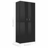 Picture of 31" High Gloss Wooden Shoe Cabinet EW - Black