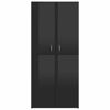 Picture of 31" High Gloss Wooden Shoe Cabinet EW - Black