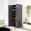 Picture of 31" High Gloss Wooden Shoe Cabinet EW - Gray