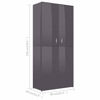 Picture of 31" High Gloss Wooden Shoe Cabinet EW - Gray